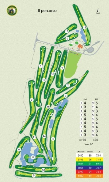 Plán hřiště | Golfové zájezdy, golfová dovolená, luxusní golf